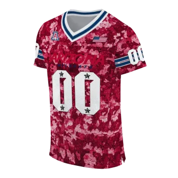 custom arizona wildcats camouflage abstract red jersey fashion forward