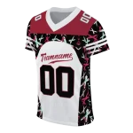 custom arkansas razorbacks brushstroke xs white black jersey best selling