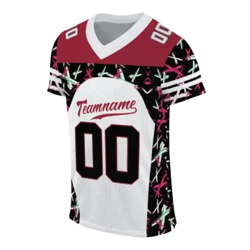 custom arkansas razorbacks brushstroke xs white black jersey fashion forward