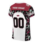 custom arkansas razorbacks brushstroke xs white black jersey best selling