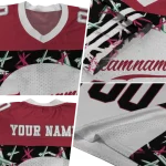 custom arkansas razorbacks brushstroke xs white black jersey best selling