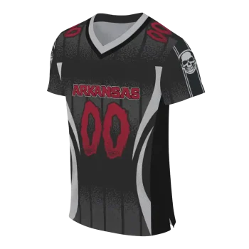 custom arkansas razorbacks dynamic dots white jersey fashion forward