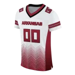 custom arkansas razorbacks halftone sweep white black jersey best selling