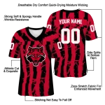 custom arkansas state red wolves stripe splatter scarlet jersey best selling