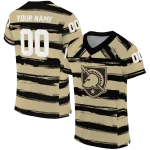 custom army black knights art stripe gold jersey best selling