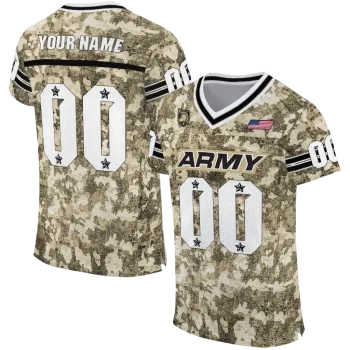 custom army black knights camouflage abstract gold jersey best selling