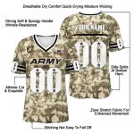 custom army black knights camouflage abstract gold jersey best selling