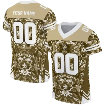custom army black knights mirrored pattern gold jersey best selling