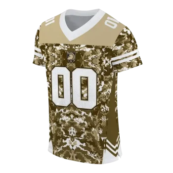 custom army black knights mirrored pattern gold jersey fashion forward