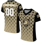 custom army black knights stacked rectangle gold jersey best selling