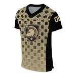 custom army black knights stacked rectangle gold jersey best selling