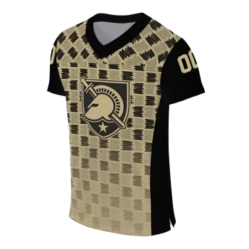 custom army black knights stacked rectangle gold jersey fashion forward