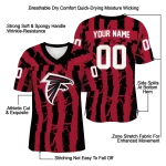 custom atlanta falcons stripe splatter red jersey best selling
