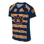 custom auburn tigers layered grids navy blue jersey best selling