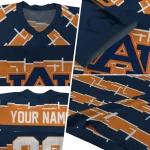 custom auburn tigers layered grids navy blue jersey best selling