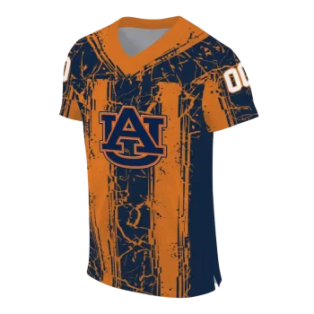 custom auburn tigers rugged stripes navy blue jersey fashion forward