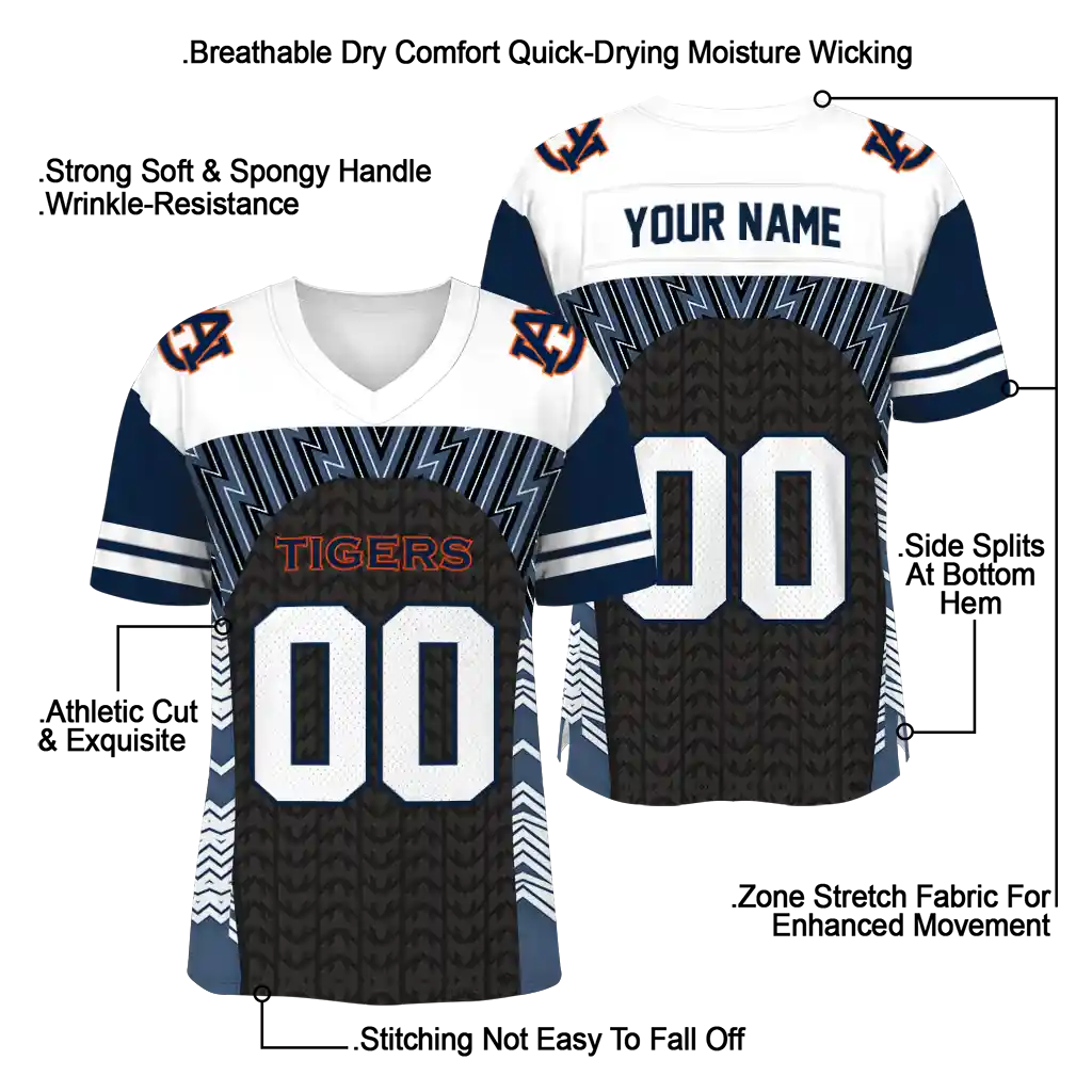 custom auburn tigers tire arrows navy blue black white jersey latest model custom auburn tigers tire arrows navy blue black white jersey latest model