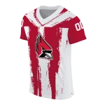 custom ball state cardinals striped texture red jersey best selling