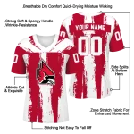 custom ball state cardinals striped texture red jersey best selling