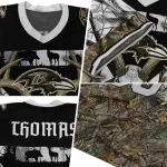 custom baltimore ravens antler skull camouflage hunting jersey best selling