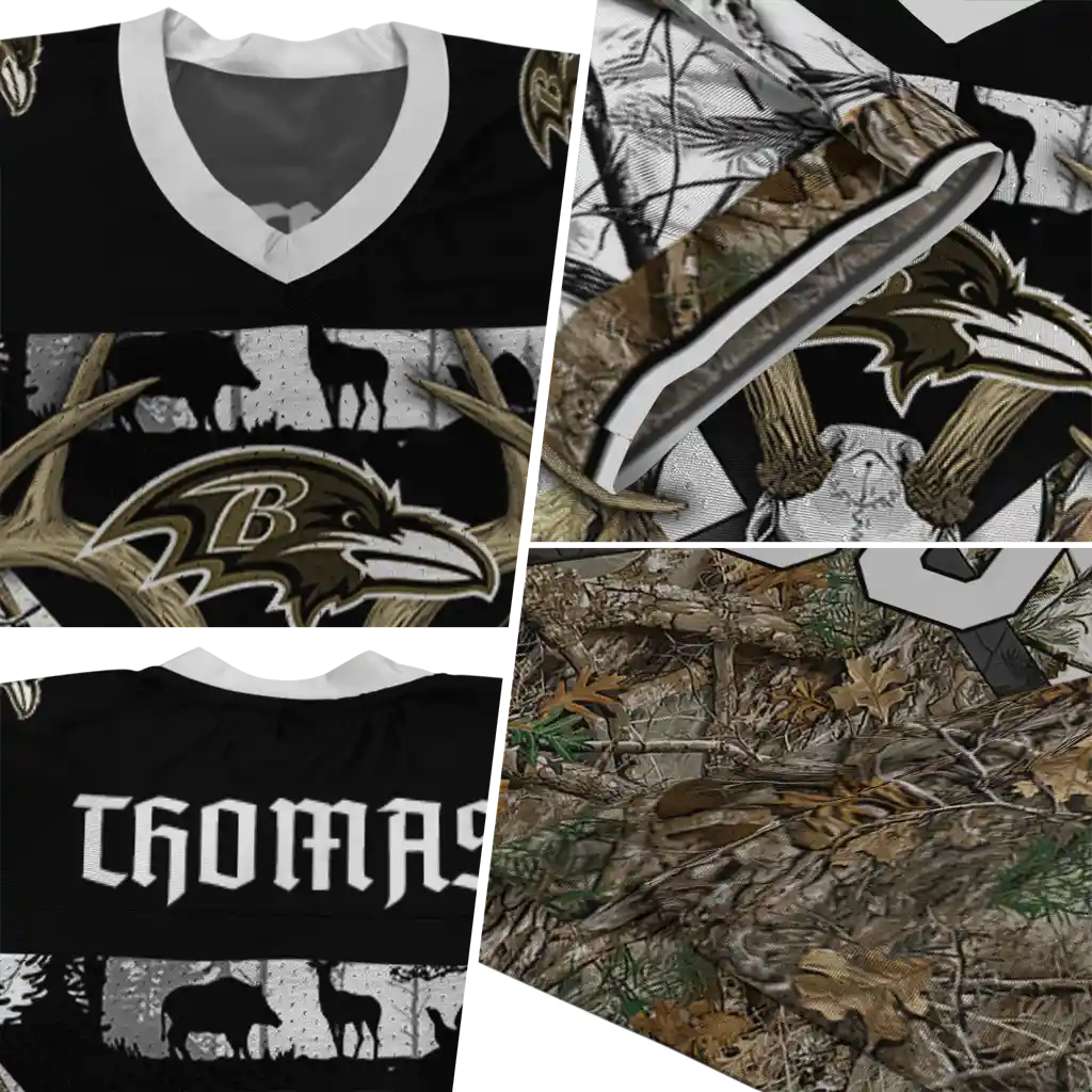 custom baltimore ravens antler skull camouflage hunting jersey new arrival custom baltimore ravens antler skull camouflage hunting jersey new arrival