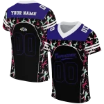 custom baltimore ravens brushstroke xs black jersey best selling