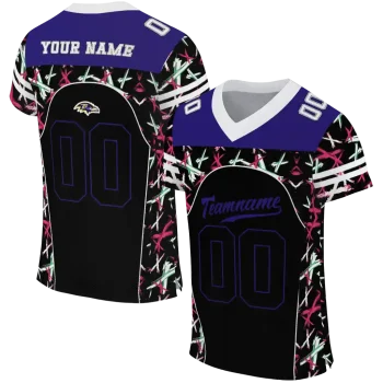 custom baltimore ravens brushstroke xs black jersey best selling