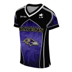 custom baltimore ravens halftone slant purple black jersey best selling