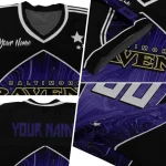 custom baltimore ravens halftone slant purple black jersey best selling