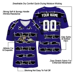 custom baltimore ravens layered grids purple jersey best selling