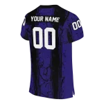 custom baltimore ravens rugged stripes purple jersey best selling