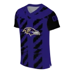 custom baltimore ravens stripe block purple jersey best selling