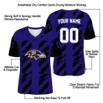 custom baltimore ravens stripe block purple jersey best selling