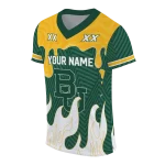custom baylor bears dripping flames green white jersey best selling