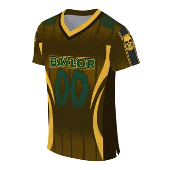 custom baylor bears dynamic dots gold jersey fashion forward