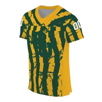 custom baylor bears stripe splatter green jersey fashion forward