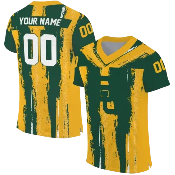custom baylor bears striped texture green jersey best selling