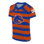 custom boise state broncos art stripe orange jersey best selling