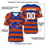 custom boise state broncos art stripe orange jersey best selling