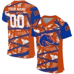 custom boise state broncos camo shatter orange jersey best selling