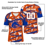 custom boise state broncos camo shatter orange jersey best selling