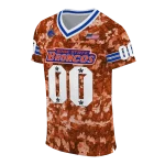 custom boise state broncos camouflage abstract orange jersey best selling