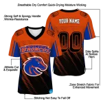 custom boise state broncos halftone flow orange black jersey best selling