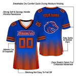 custom boise state broncos halftone sweep blue black jersey best selling