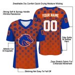custom boise state broncos stacked rectangle orange jersey best selling