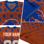 custom boise state broncos stacked rectangle orange jersey best selling