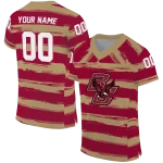 custom boston college eagles art stripe maroon jersey best selling