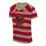 custom boston college eagles art stripe maroon jersey best selling