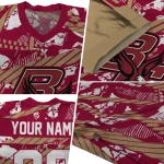 custom boston college eagles camo shatter maroon jersey best selling