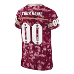 custom boston college eagles camouflage abstract maroon jersey best selling